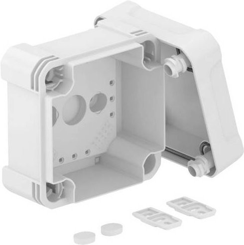 OBO Bettermann X04C LGR Gehäuse in Weiß, B/T/H: 11,4 x 7,8 x 11,4 cm - Bild 1