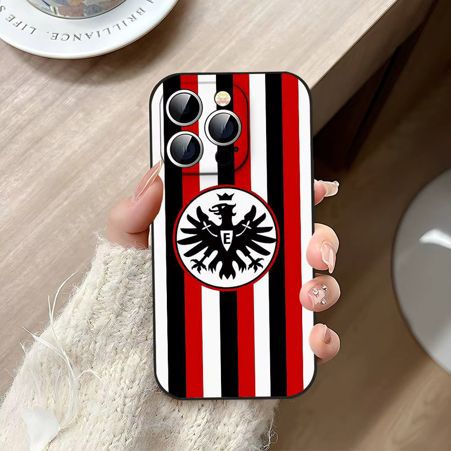 Eintracht Frankfurt Handyhülle Schwarz passend für Apple iPhone 17 16 15 14 13 11 Pro Max Plus X Xr Xs Max 13 Mini - Bild 3