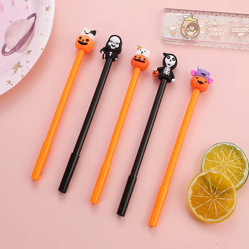 ZYF Halloween Gelstifte Set mit Kürbis, Geist und Zombie Motiven, 5 Stück, Multicolour - Bild 3