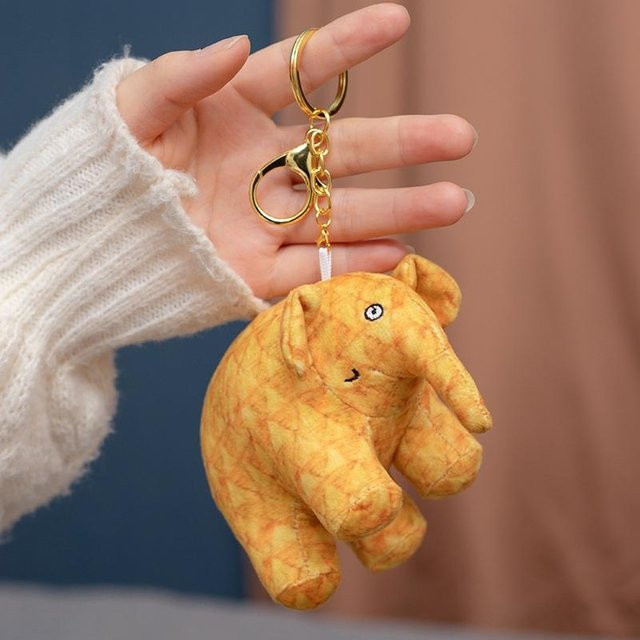 Yiran Health & Beauty Elmer der Elefant Figur Plüschtier, Gelb - Bild 1