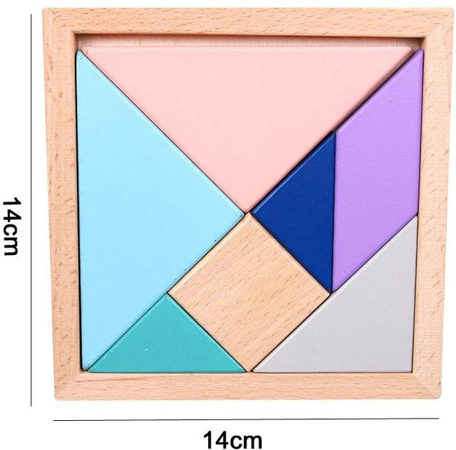 Montessori 3D Holzpuzzles, Lernspielzeug, ab 0 Jahre - Bild 1