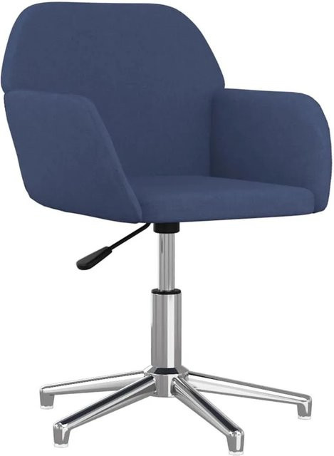 vidaXL Bürostuhl blau aus Stoff mit Armlehnen und 360 Grad Drehbarkeit - Bild 1