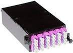 ACT FA2052 MTP MPO zu LC Adapter in Schwarz und Weiß aus Metall, 1U, 110 mm - Bild 1
