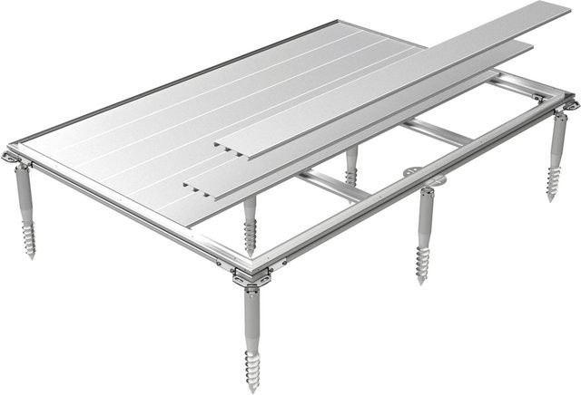 Biohort SmartBase Plus Fundament für Geräteschrank 190 in Grau, B/H/T: 186 x 18 x 78 cm - Bild 1