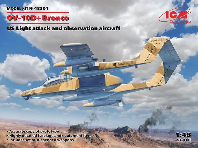 ICM OV-10D+ Bronco - US Attack Aircraft, Modellbau, 1:48 - Bild 1