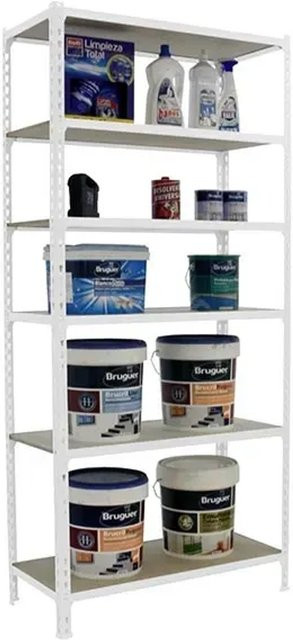 PROREGAL Schwerlastregal Giant Muli mit 6 verstellbaren Fachböden, Weiß, H x B x T: 250 x 100 x 30 cm - Bild 1