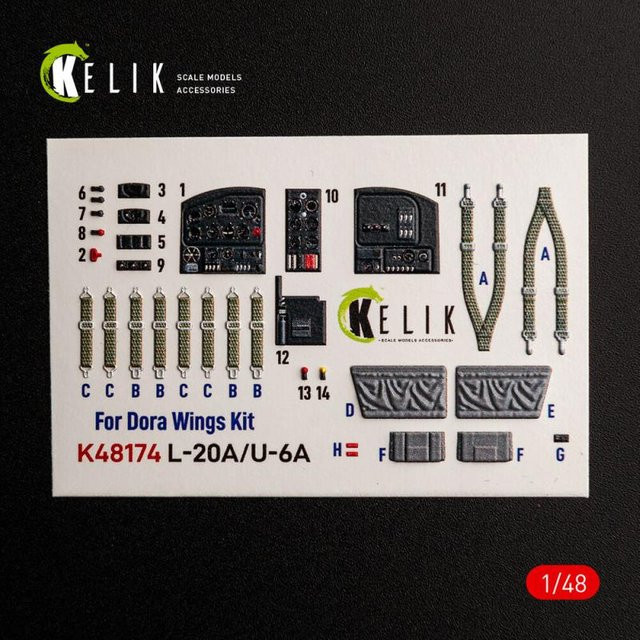 Kelik L-20A/U-6A - type 1 Interior 3D-Decals, Dora Wings - Bild 1