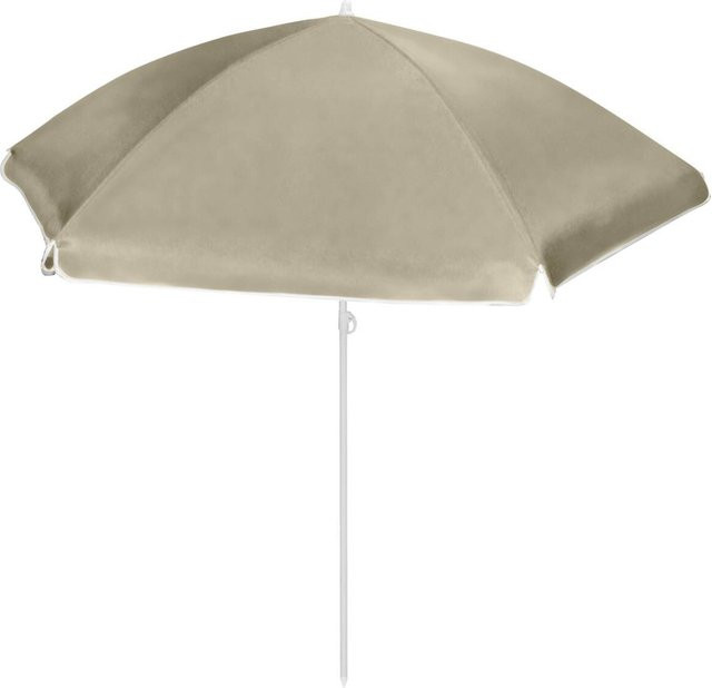 Sonnenschirm POCOline in Beige aus Stahl und Polyester mit einem Durchmesser von 200 cm - Bild 1