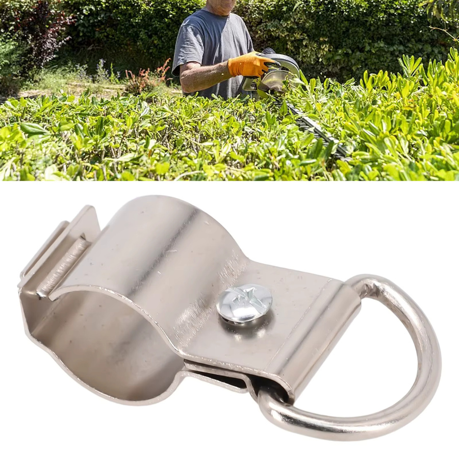 Vibratite Metall Schultergurt-Klemmclip für Ego 56V Trimmer und Gartengeräte, Silber - Bild 1
