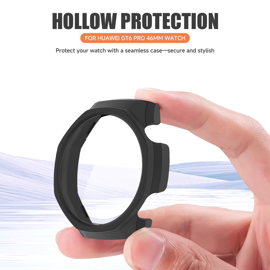 CAOWTAN Schutzhülle für Huawei Watch GT 6pro 46 mm, Kunststoff, Schwarz, Unisex - Bild 4