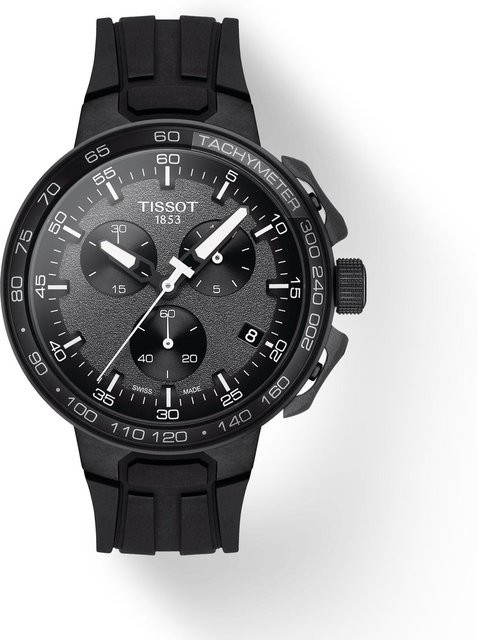 Tissot Armbanduhr, Quarz, Edelstahl, Schwarz, Herren - Bild 1
