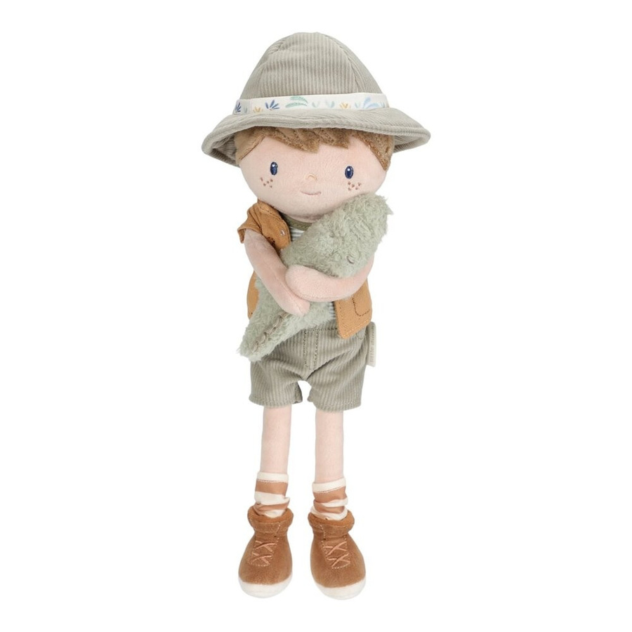 Little Dutch Safari Friends Kuschelpuppe Ranger Jim, Blau - Bild 1