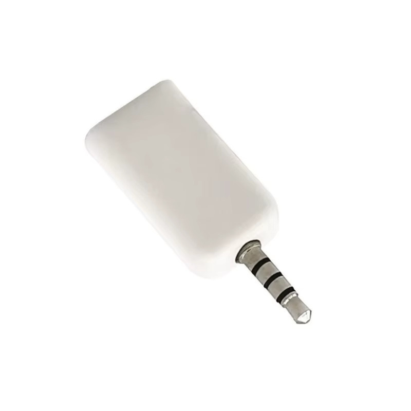 USB-Adapter von 3,5 mm Klinke auf USB 2.0 Buchse, Farbe: Weiß - Bild 1