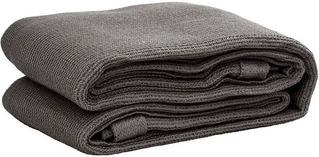 vidaXL Zeltteppich aus Polyethylen in Anthrazit, Breite: 400 cm, Tiefe: 400 cm - Bild 1