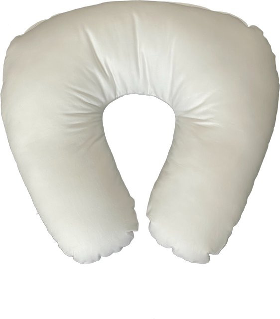 Nackenhörnchen SANSIBAR für Erwachsene in Weiß aus Polyester und Baumwolle, B/T/H: 40,0 x 30,0 x 1,0 cm - Bild 1