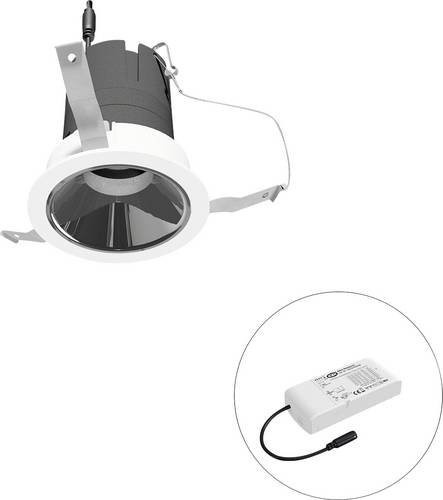 EVN LED-Deckenstrahler F01R11SM0640L24D in Weiß, einstellbarer Einbaustrahler in runder Form - Bild 1