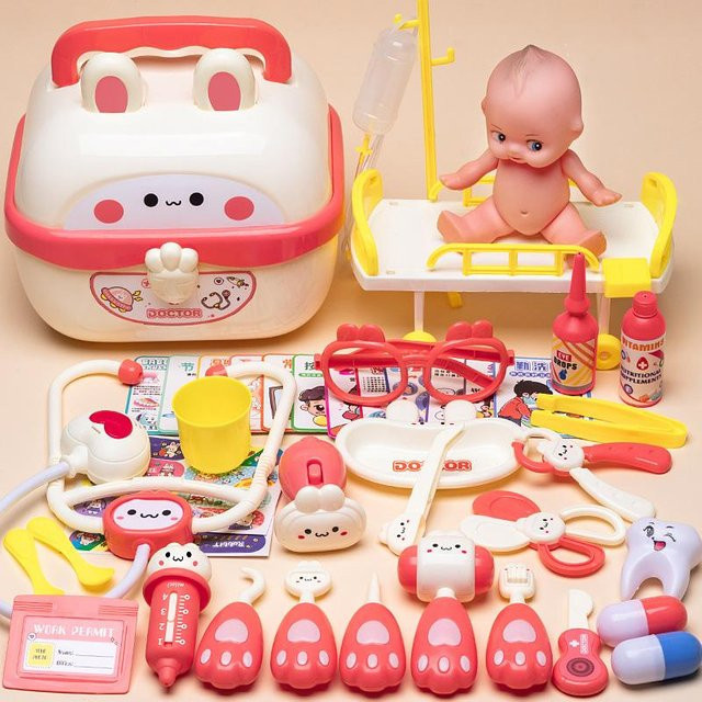 Linyi toy car Krankenhaus Rollenspiel-Set, 42-teiliges Set, ab 14 Jahre - Bild 1