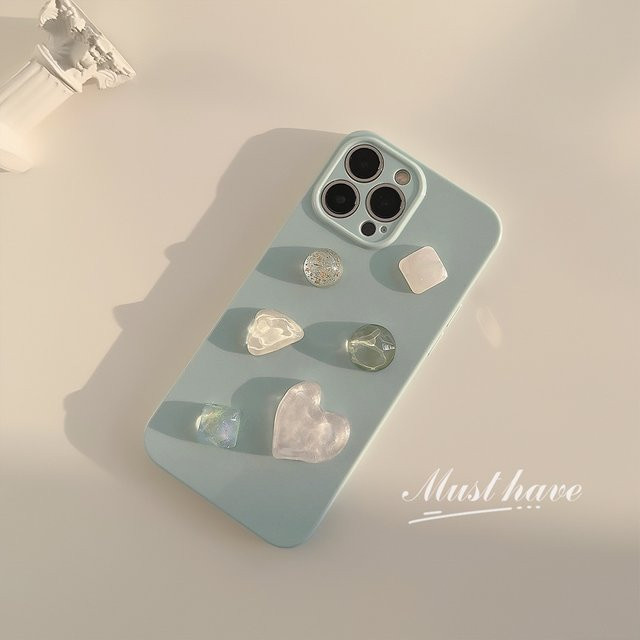 Luxuriöse 3D-Liebesherz-Edelstein-Schutzhülle für dein Apple iPhone 16 15 14 13 12 11 Pro Max Plus Air - Bild 1