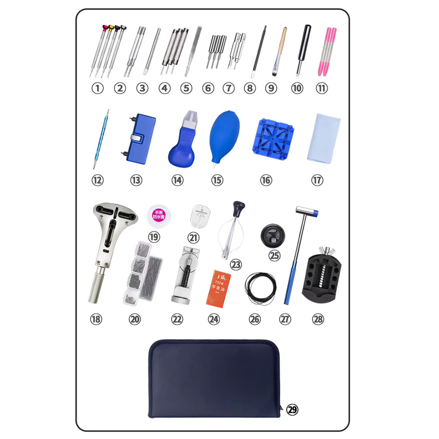 DAHASE Uhren Reparatur Tool Kit, Uhrmacher Zubehör - Bild 3