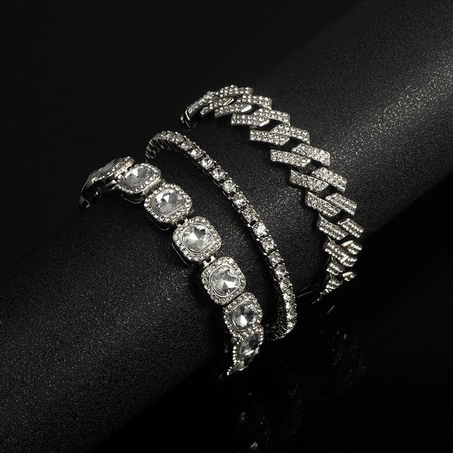 Better&Healthy Life Armband-Set, Silber, Zirkonia, Unisex - Bild 1