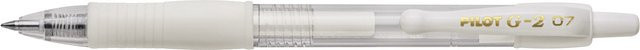 PILOT Gelschreiber G2-7 mit weißer Tinte - Bild 1