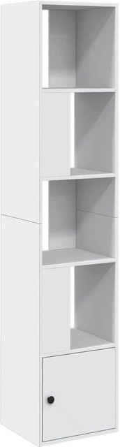 vidaXL Bücherregal Weiß Modern mit Rückwand aus MDF, B/T/H: 40 x 36 x 189 cm - Bild 1