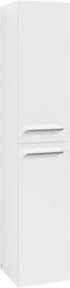 Villeroy & Boch Hochschrank Avento in Weiß Hochglanz mit Glastüren, B/T/H: 35 x 40,4 x 176 cm - Bild 1