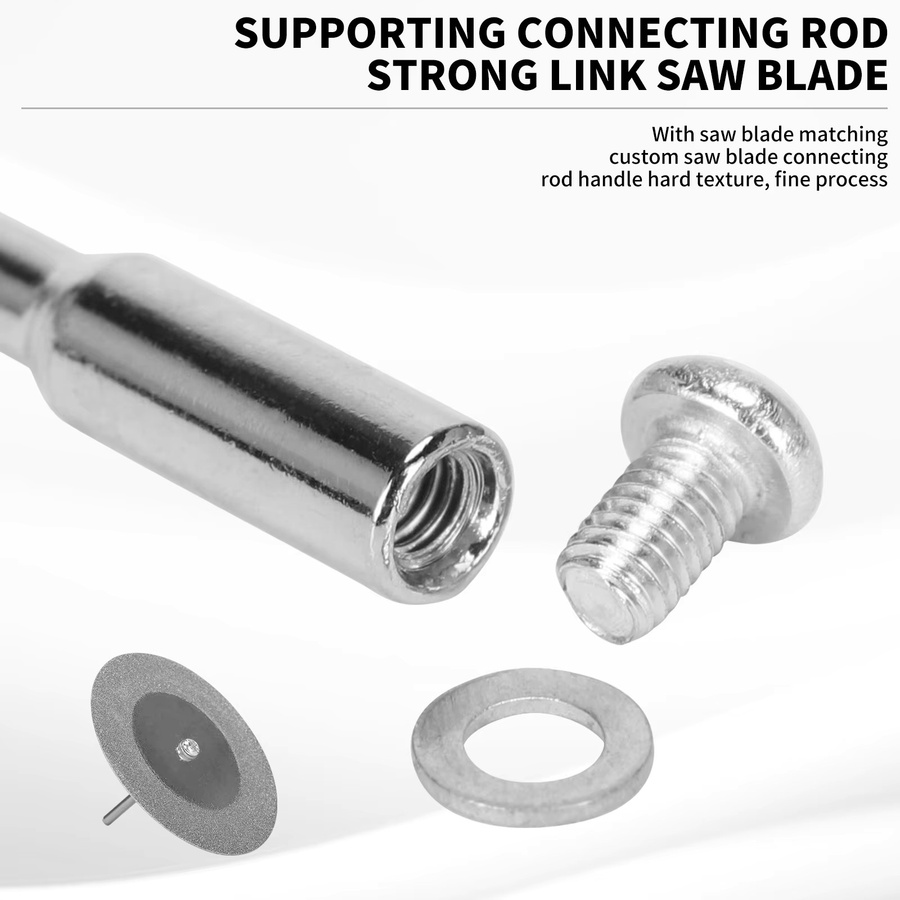 SI FANG 5 Stück Mini Diamant-Trennscheiben 20 mm mit 1 Verbindungsschaft für Bohrer und Drehwerkzeuge - Bild 6