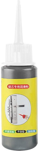 Lucky Black Cat Graphitpulver-Schmiermittel als Mehrzweck-Haushaltsschmiermittel für Türschlosskerne und Fensterführungen, 60 ml - Bild 1