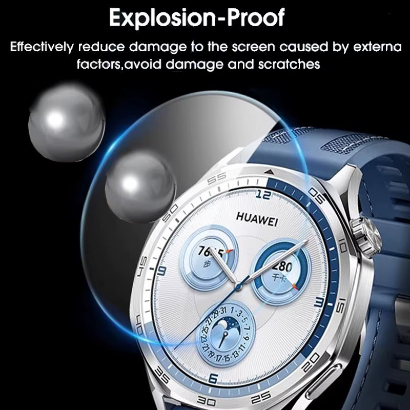 Huawei Uhrenschutzfilm, Glas, transparent, für GT 5 4 41mm 46mm GT5 Pro - Bild 5