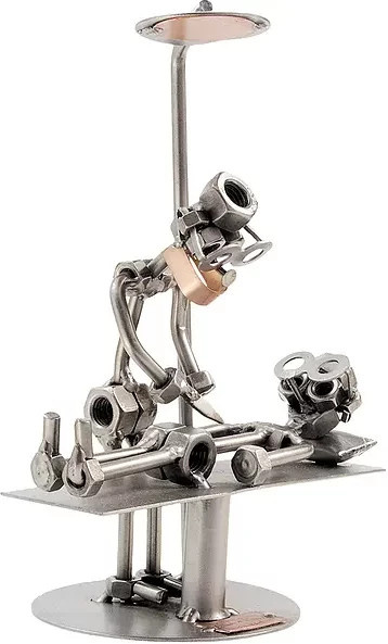 Schraubenpaar für OP-Tisch und Chirurgie von Hinz & Kunst in Silber aus Metall - Bild 1