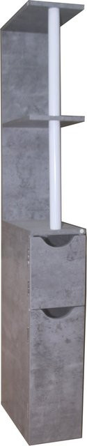 HTI-Living Raumteilerregal Thekla in Beton-Optik, Farbe Grau, Höhe: 118 cm - Bild 1
