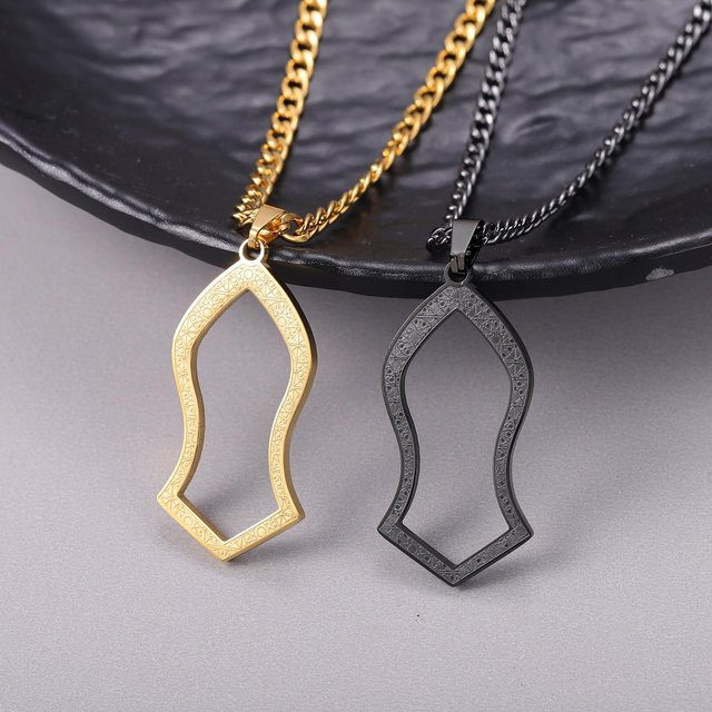 YIRAN Jewelry Anhänger Edelstahl, Gold, Herren - Bild 1
