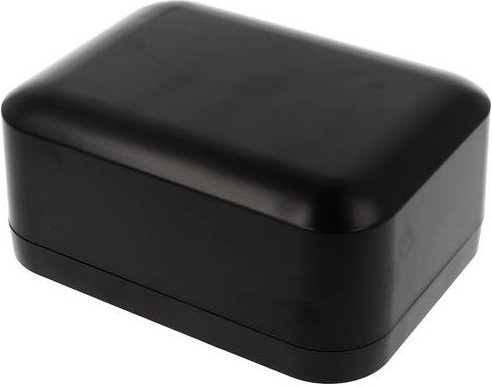 Hammond Electronics 1556EABK Universal-Gehäuse aus flammhemmendem ABS Kunststoff in Schwarz, B/T/H: 160 x 120 x 70 mm - Bild 1