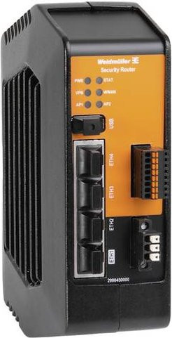 Weidmüller IE-SR-4GT-M Router mit LTE/5G-Unterstützung in Schwarz - Bild 1