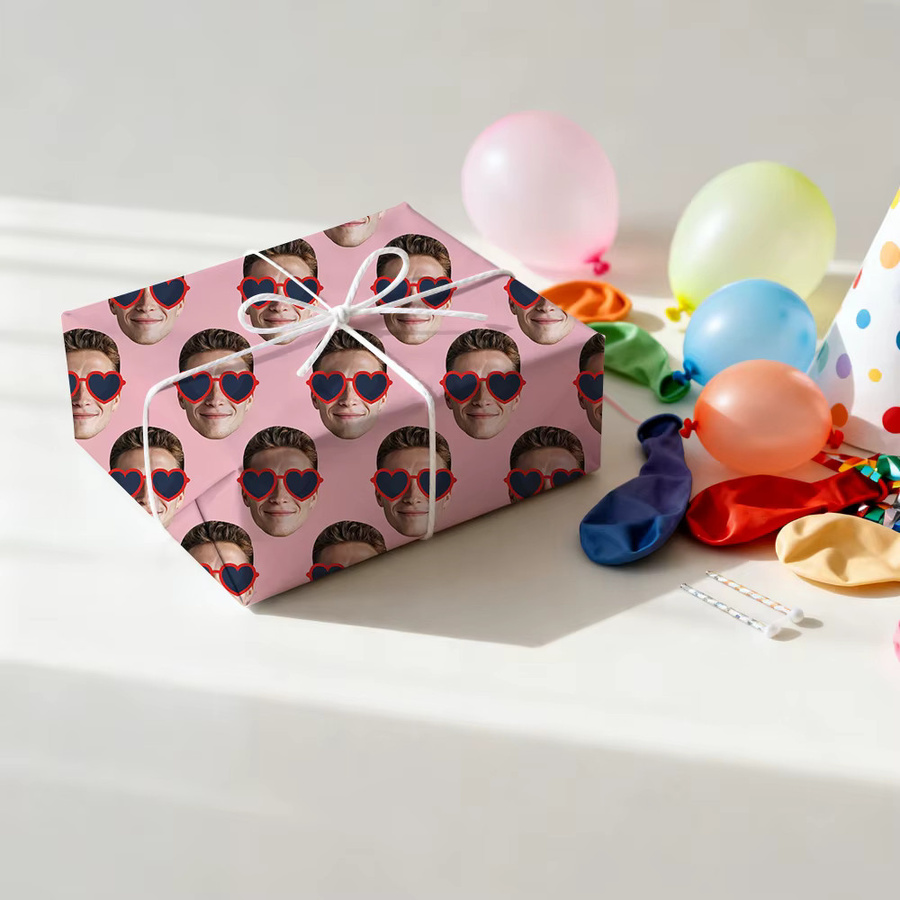 Personalisiertes Foto-Geschenkpapier von joy-enlife in gemischten Farben für Geburtstag, Valentinstag und Hochzeitstag - Bild 4