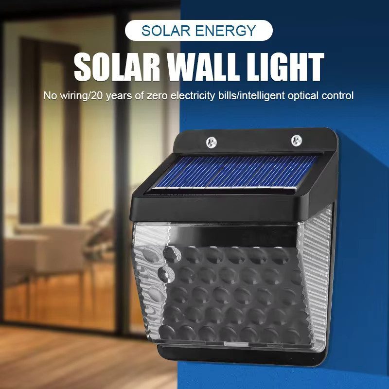 KDULIT LED Solarleuchte mit PIR-Bewegungssensor in Schwarz für Garten und Außenwand, moderne Solar-Wandleuchte mit warmweißem Licht - Bild 6