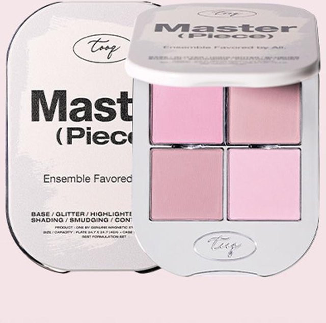 TOOQ Einer von Echten Magnetischer Lidschatten 4er-Palette, 7,5g, Cotton Fog white, Matt - Bild 1