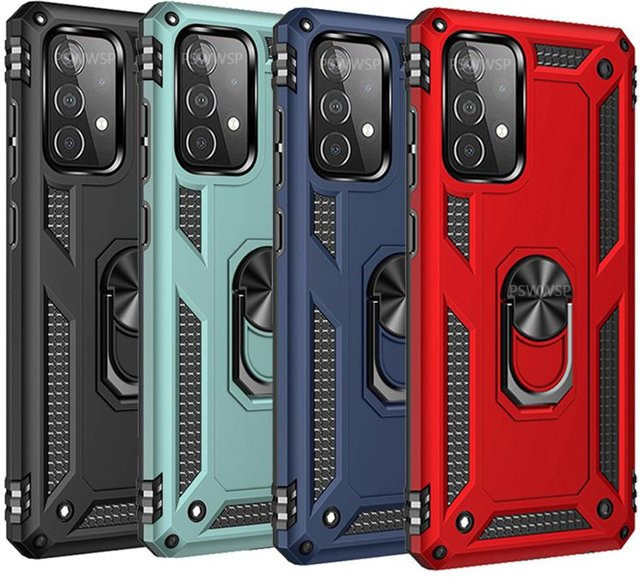 Robuste Panzerhülle mit Ringabdeckung für Samsung Galaxy S24 S23 S22 S21 S20 FE S10 Plus Note 20 Ultra 9 10 Lite in Multicolour - Bild 1