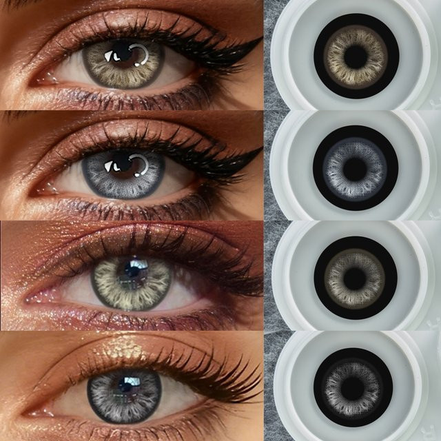 VISUASHOW Twinkle Doll-eye Farbige Kontaktlinsen, Blau-Grün, Damen - Bild 1