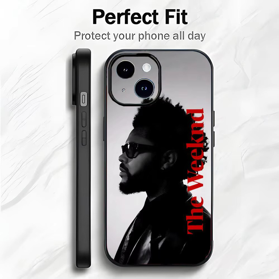 The Weeknd Minimalistisches Poster Handyhülle für iPhone 17 16 15 14 13 12 11 Pro Max Mini XS X XR 7 Plus Stoßfeste Schutzhülle - Bild 2