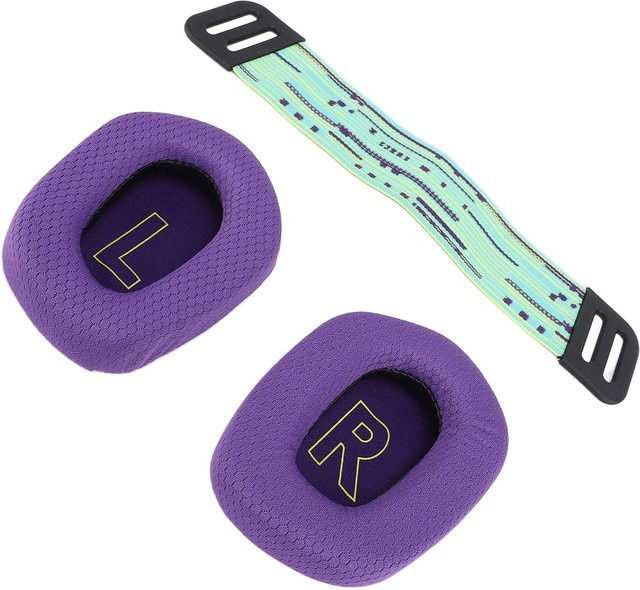 Logitech Headset-Ohrpolster aus atmungsaktivem Mesh und hochdichtem Memory-Schaumstoff mit Stirnbandriemen in Violett - Bild 1