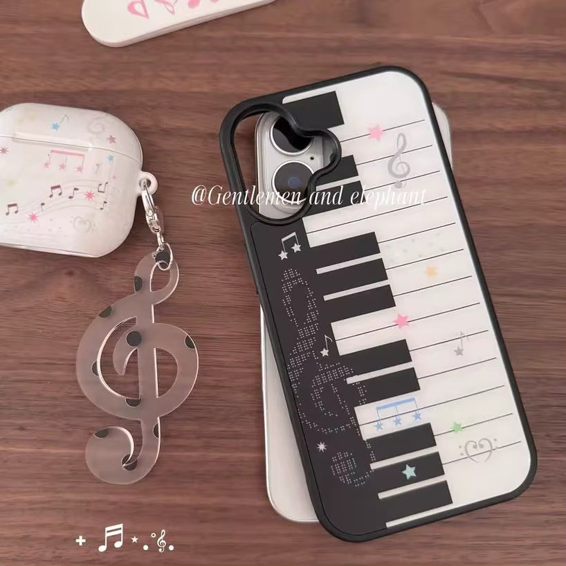 Kreative Samsung Handyhülle mit Klavier-Noten Design in Matt für Samsung Galaxy S25 S24 S23 S22 S21 S20 Plus Ultra - Bild 2
