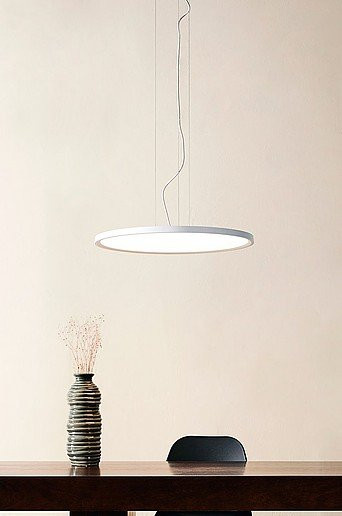 LEDDAS LED Deckenleuchte modern rund in Weiß dimmbar - Bild 1