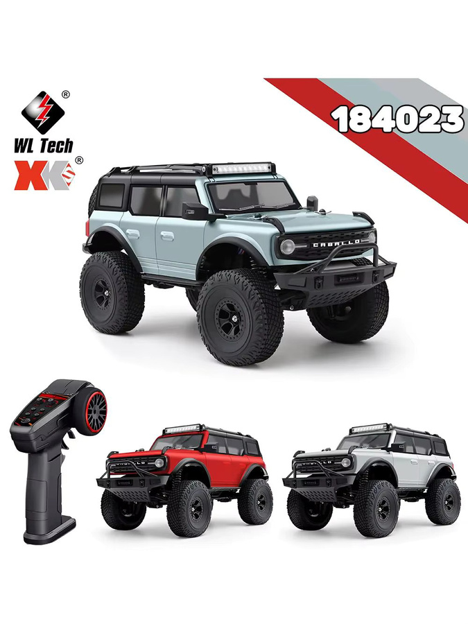 WLtoys 184023 RC Auto, 1:18, 4WD Offroad-Kletterfahrzeug, mit LED-Lichtern - Bild 7