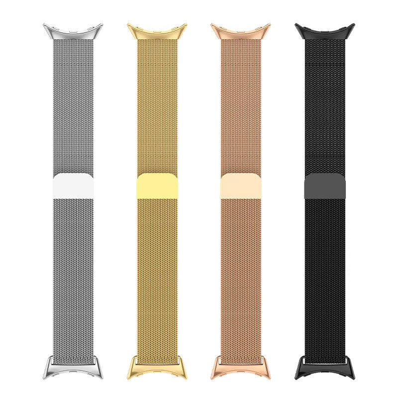 jansin Uhrenarmband Edelstahl, Milanaise, Silber, Unisex - Bild 1