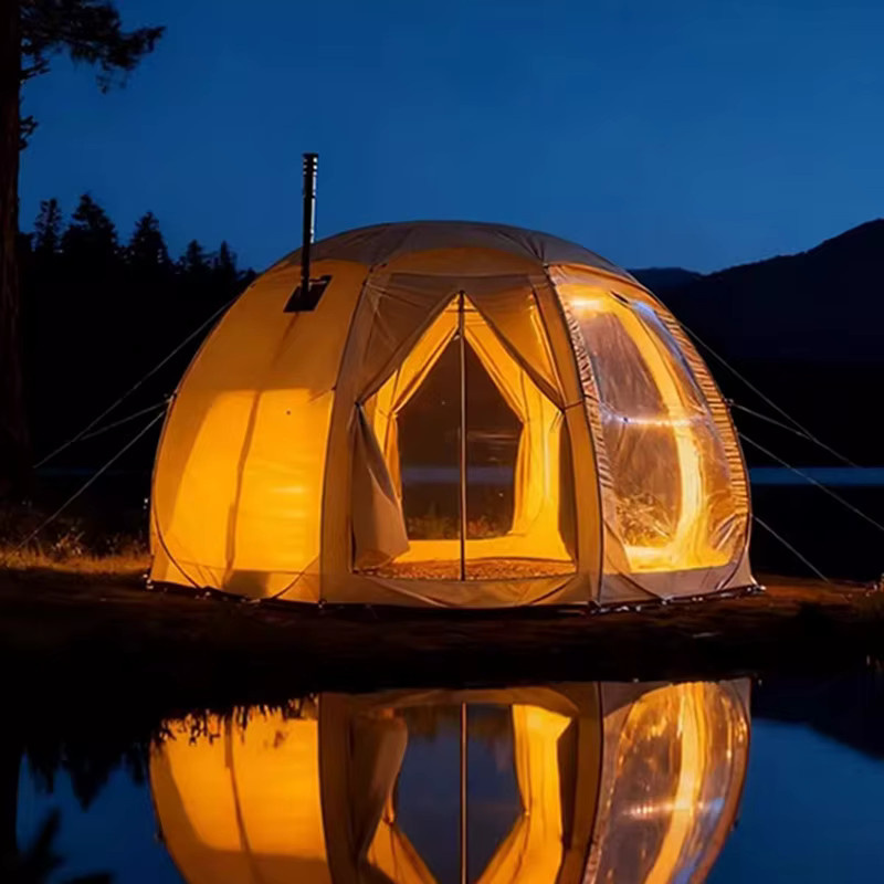 LIADUS Transparentes Outdoor-Campingzelt Blasenhaus für Winter und Garten in Transparent - Bild 5