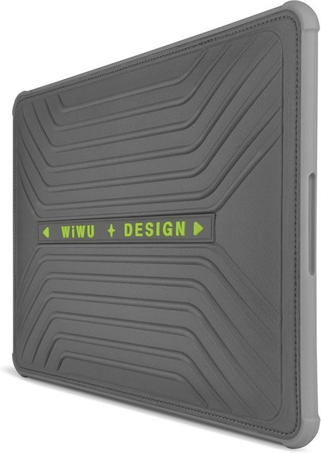 WIWU Laptoptasche ohne Reißverschluss für MacBook Air 13 und 13,6 Zoll sowie MacBook Pro 13 und MacBook Air 15,3 Zoll, stoßfeste Laptop-Hülle, Schwarz - Bild 1