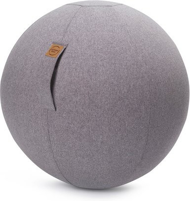 Sitting Ball FELT Sitzball aus grauem Polyester mit EPS-Perlen, Durchmesser: 65 cm - Bild 1