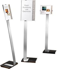 Durable Infoständer Topicon Info Sign Stand DIN A4 in Silber, B: 118,0 cm x H: 111,0 cm - Bild 1